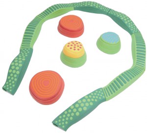 sport avec bébé pierres rivière