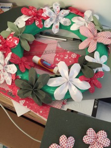 Couronne de Noël création maison
