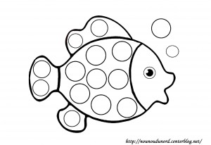Petit poisson activité motricité fine montessori