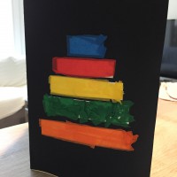 carte d'anniversaire diy gâteau