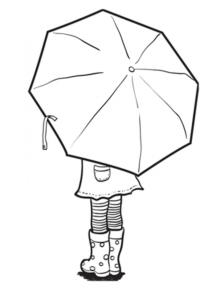 parapluie couleurs modèle