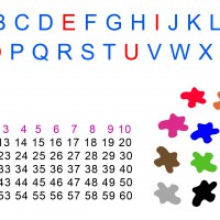 fiches hebdomadaire révision alphabet et chiffres couleurs anglais