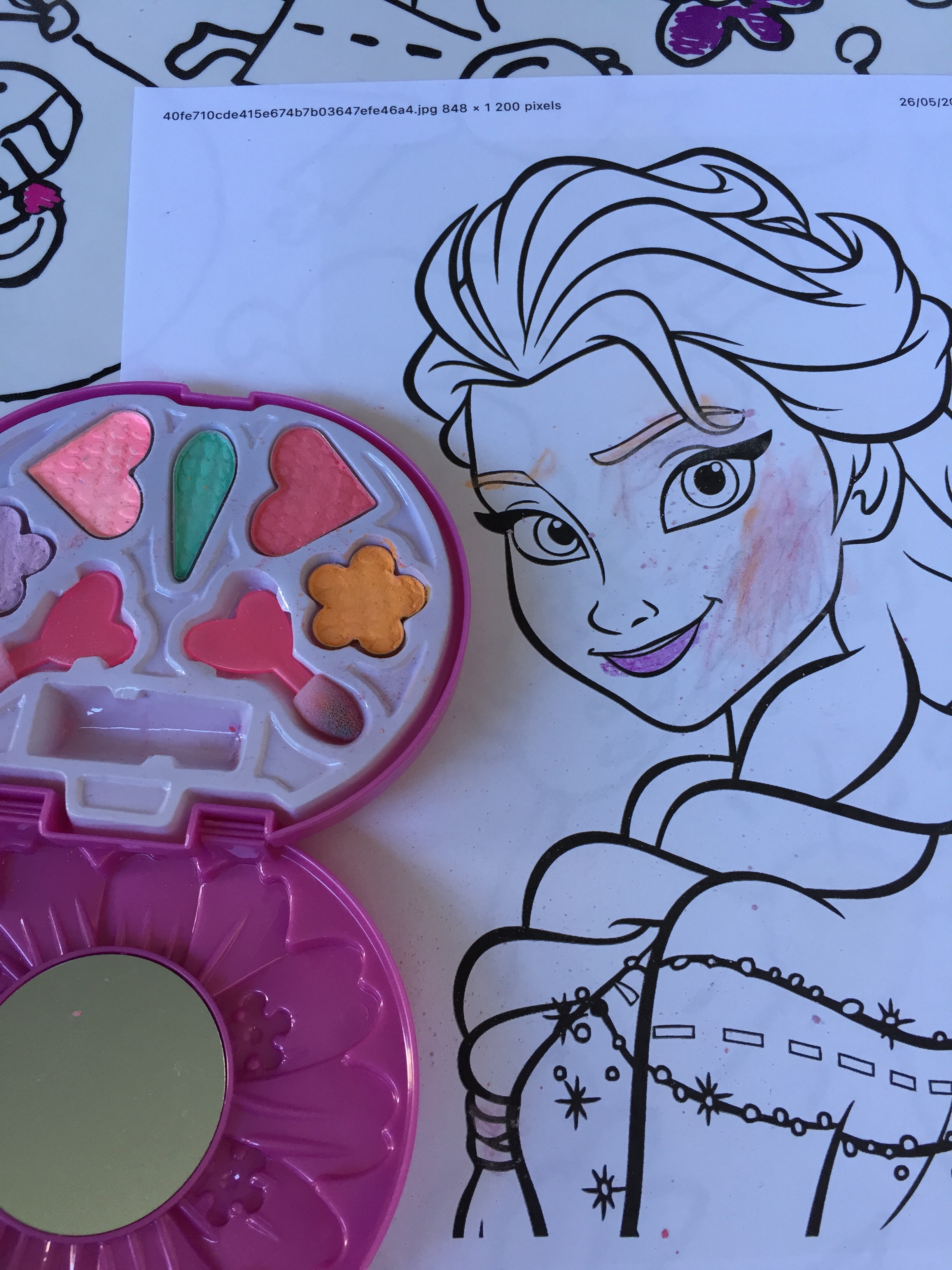 Maquillage de princesse elsa