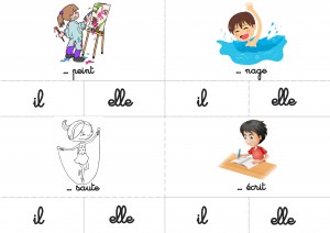 cartes à pinces il ou elle instruction en famille