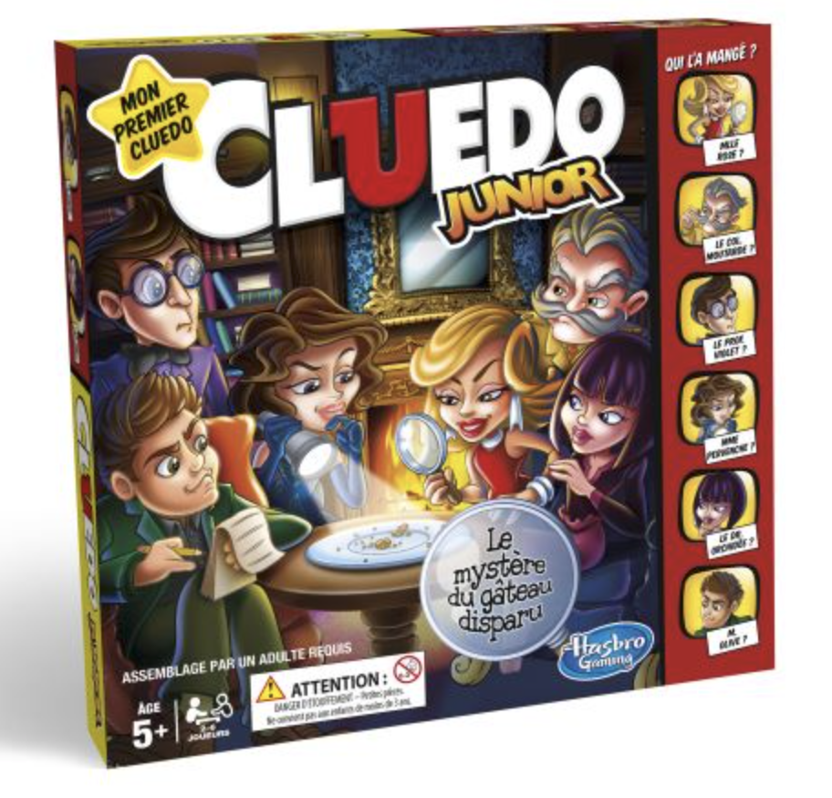 cluedo junior jeu de société enfant