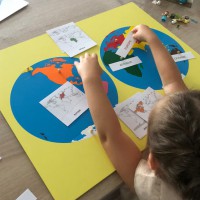 Les continents puzzle montessori instruction en famille