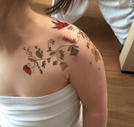 Tatouage,Tatouages pour Les Enfants,Tatouage Enfant,Fleur Tatouage