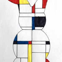 Mondrian enfant art