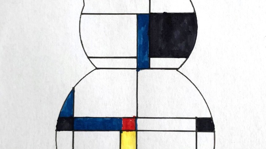 Mondrian enfant art