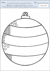 boule de noel dessin