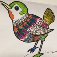 Oiseau du printemps coloriage