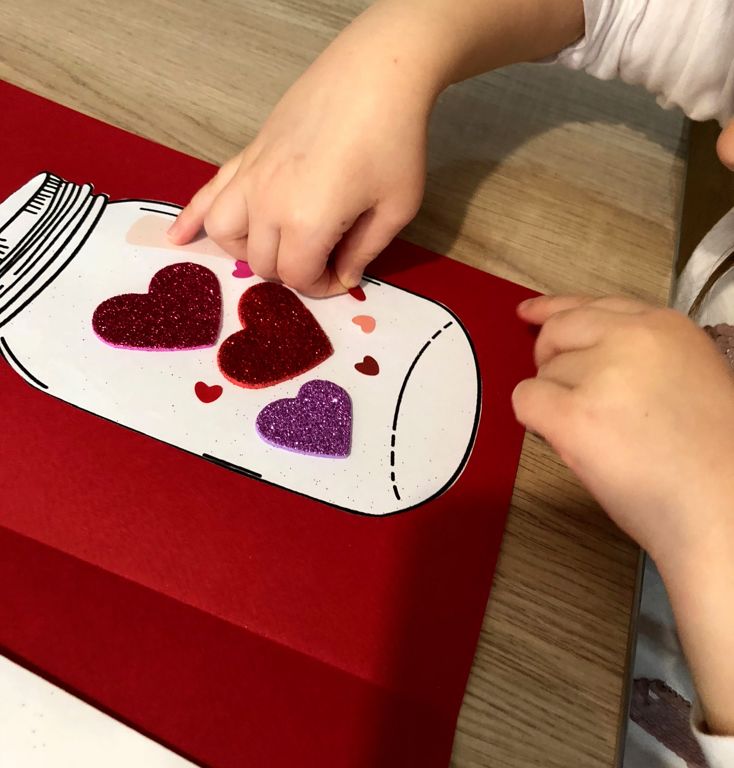 saint-valentin carte diy enfant