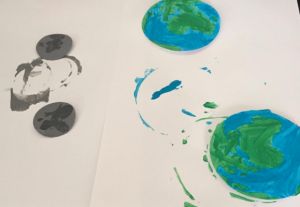 Système solaire montessori terre lune