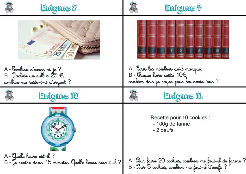 enigmes cp primaire