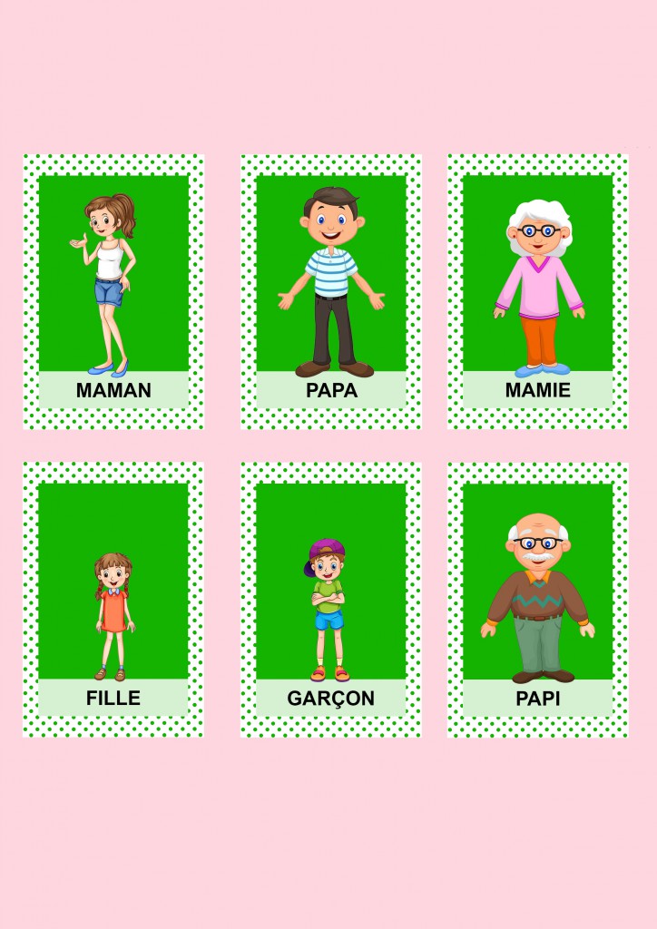 Jeu De 7 Familles à Imprimer Thème La Famille Jeu de 7 familles - Les activités de maman