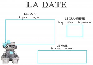 la date rituel maternelle ief affichage