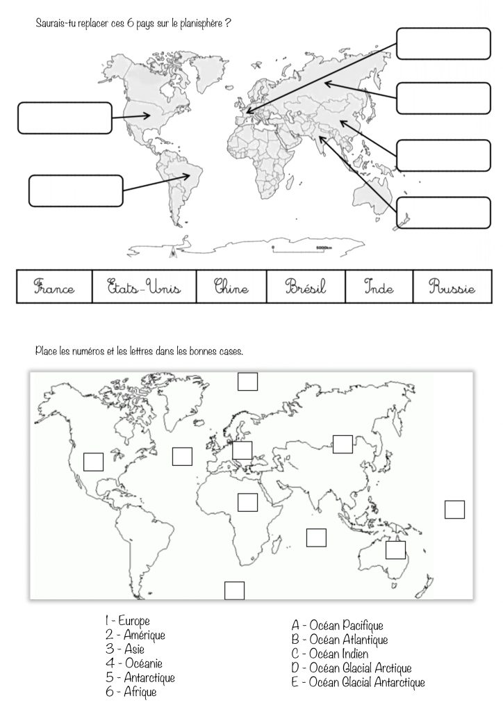 cartes du monde