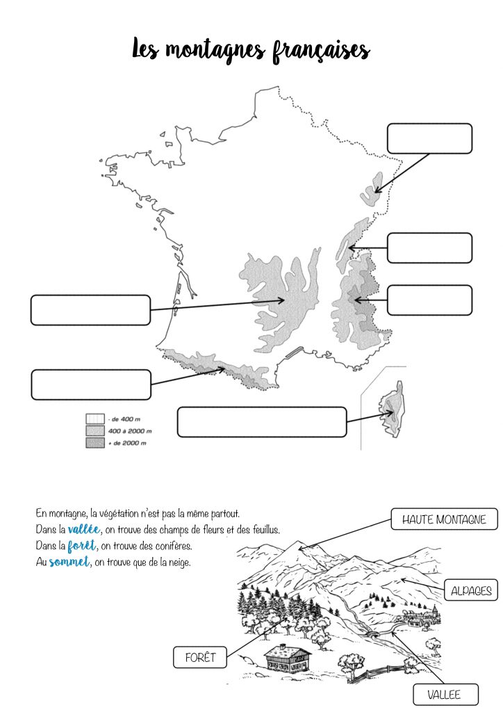 les montagnes françaises