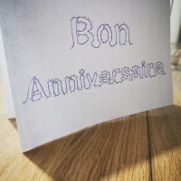 carte bon anniversaire points à relier diy