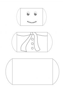 bonhomme de neige création manuelle