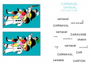 Activités sur le carnaval erreurs et mots