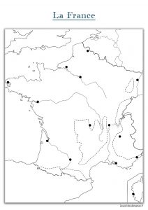 carte de la France vierge