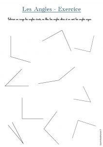 exercices sur les angles