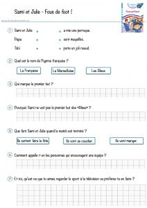 fiche questions fous de foot le livre