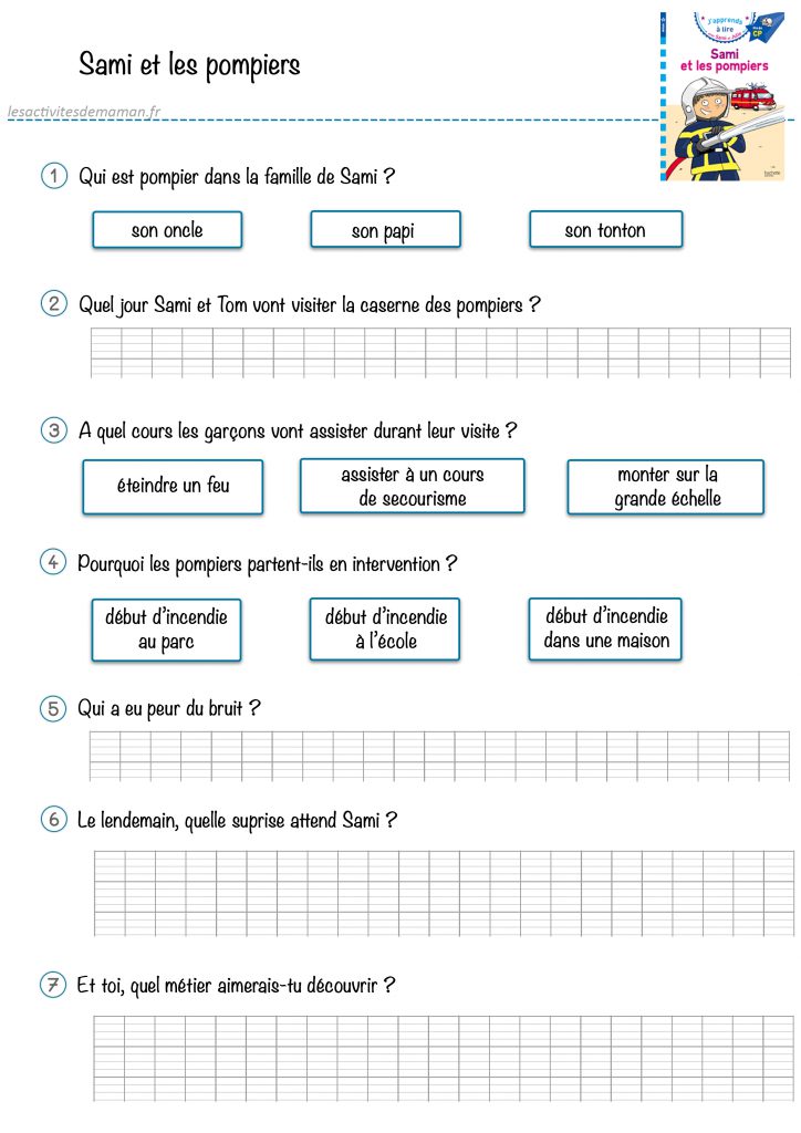 questions sami et les pompiers