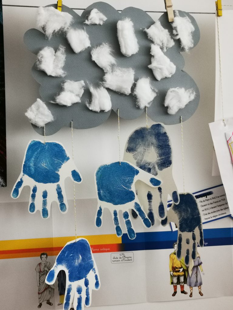 art visuel nuage et pluie