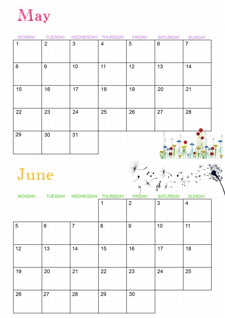 calendrier 2023 mai juin