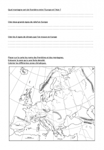 géographie europe CM1