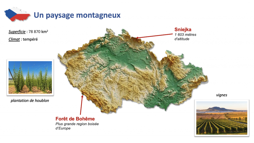 République tchèque exposé relief