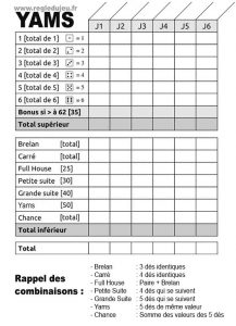 yam fiche