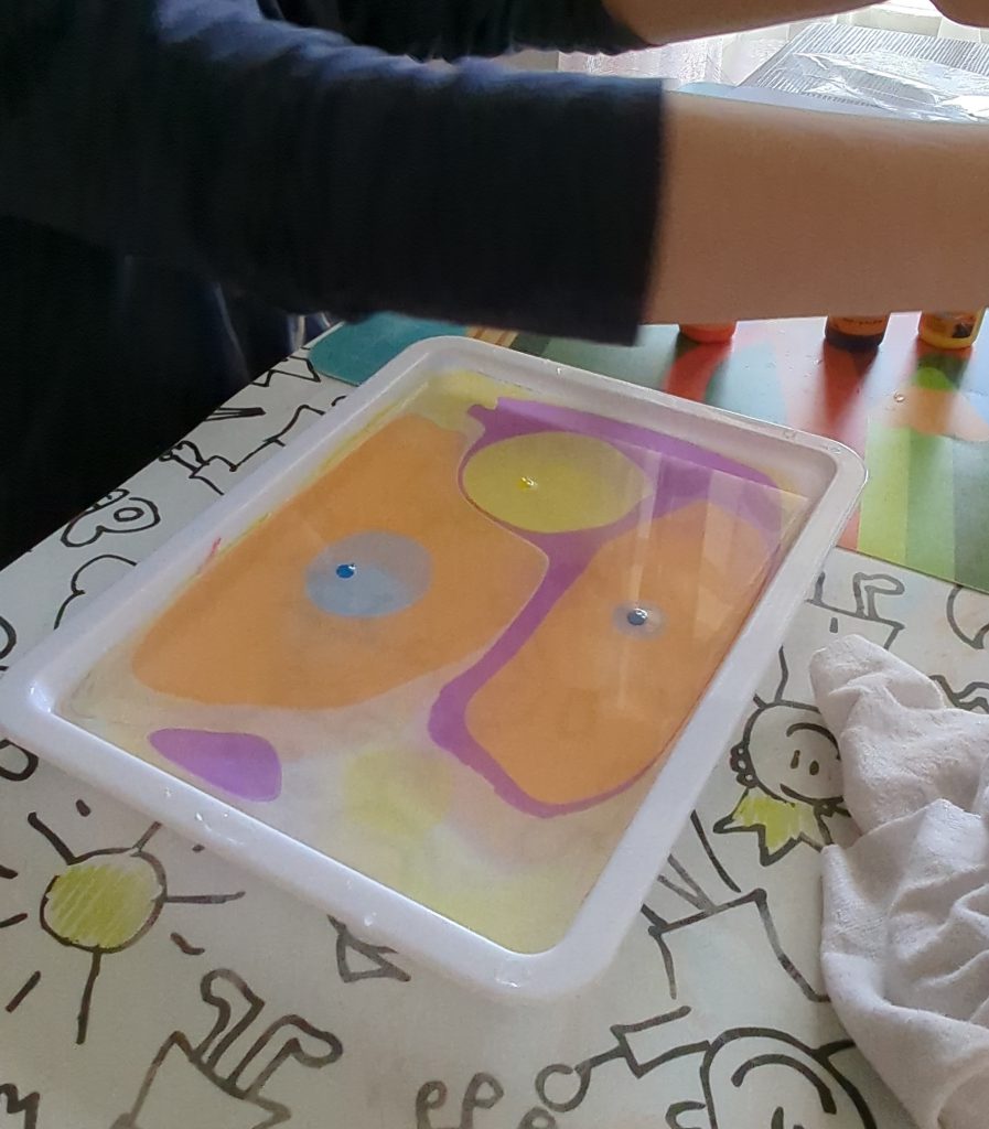 marbling art cadeau peinture