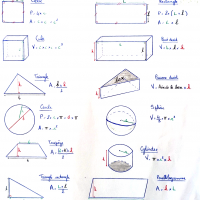 fiche aires volumes et périmètres