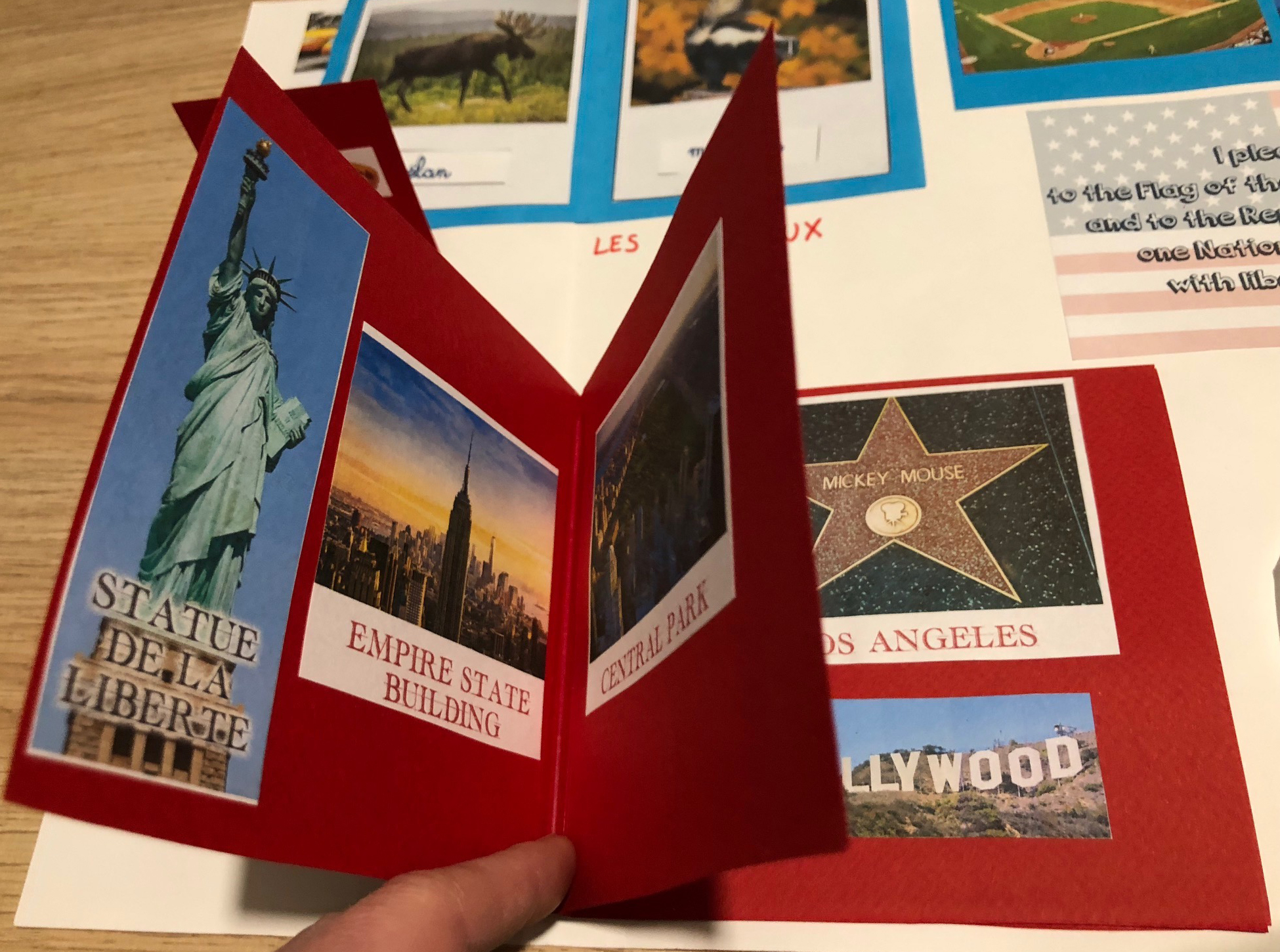 Lapbook USA les monuments ief