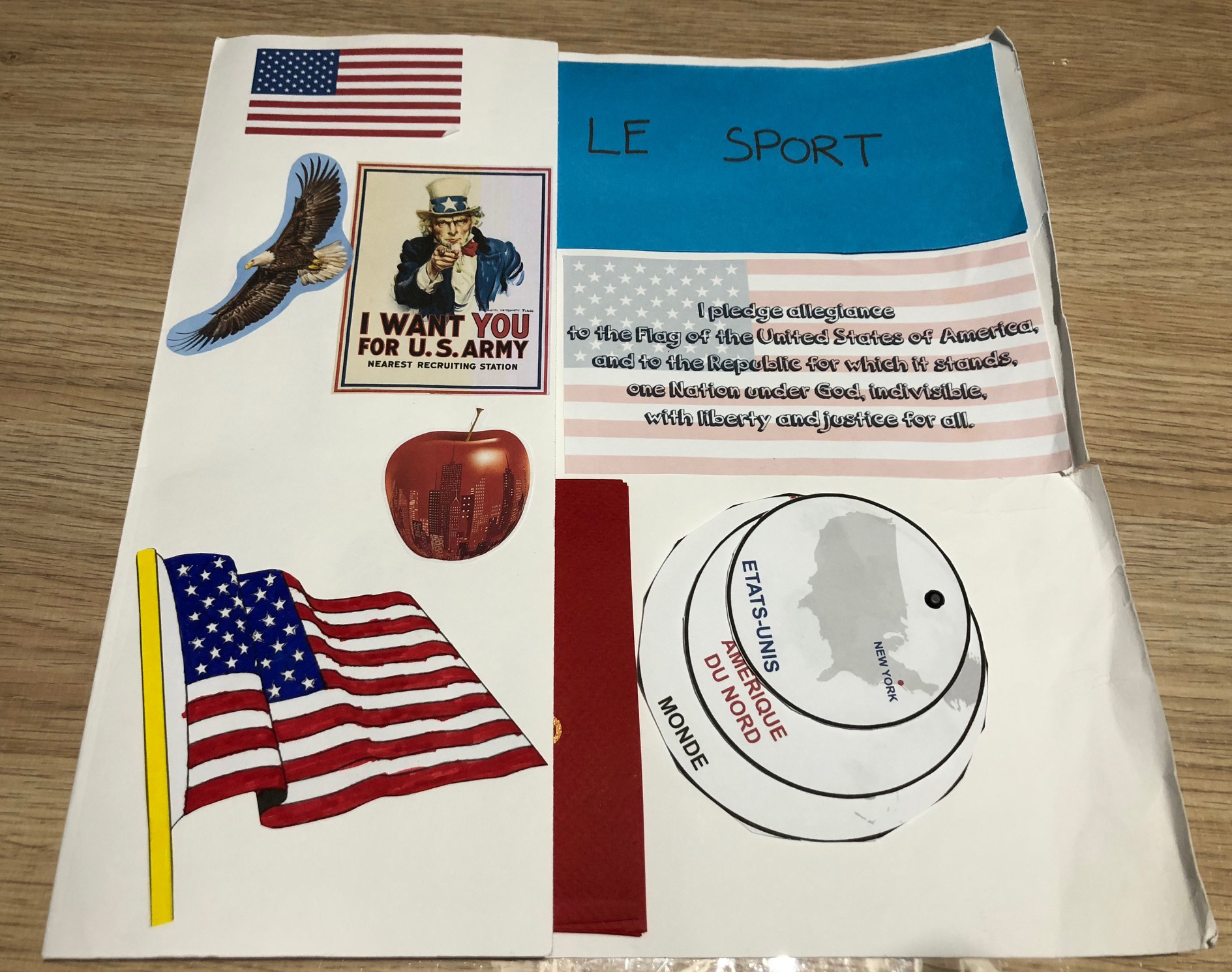 Lapbook USA états unis