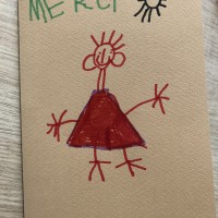 cadeau maitresse dessin enfant merci