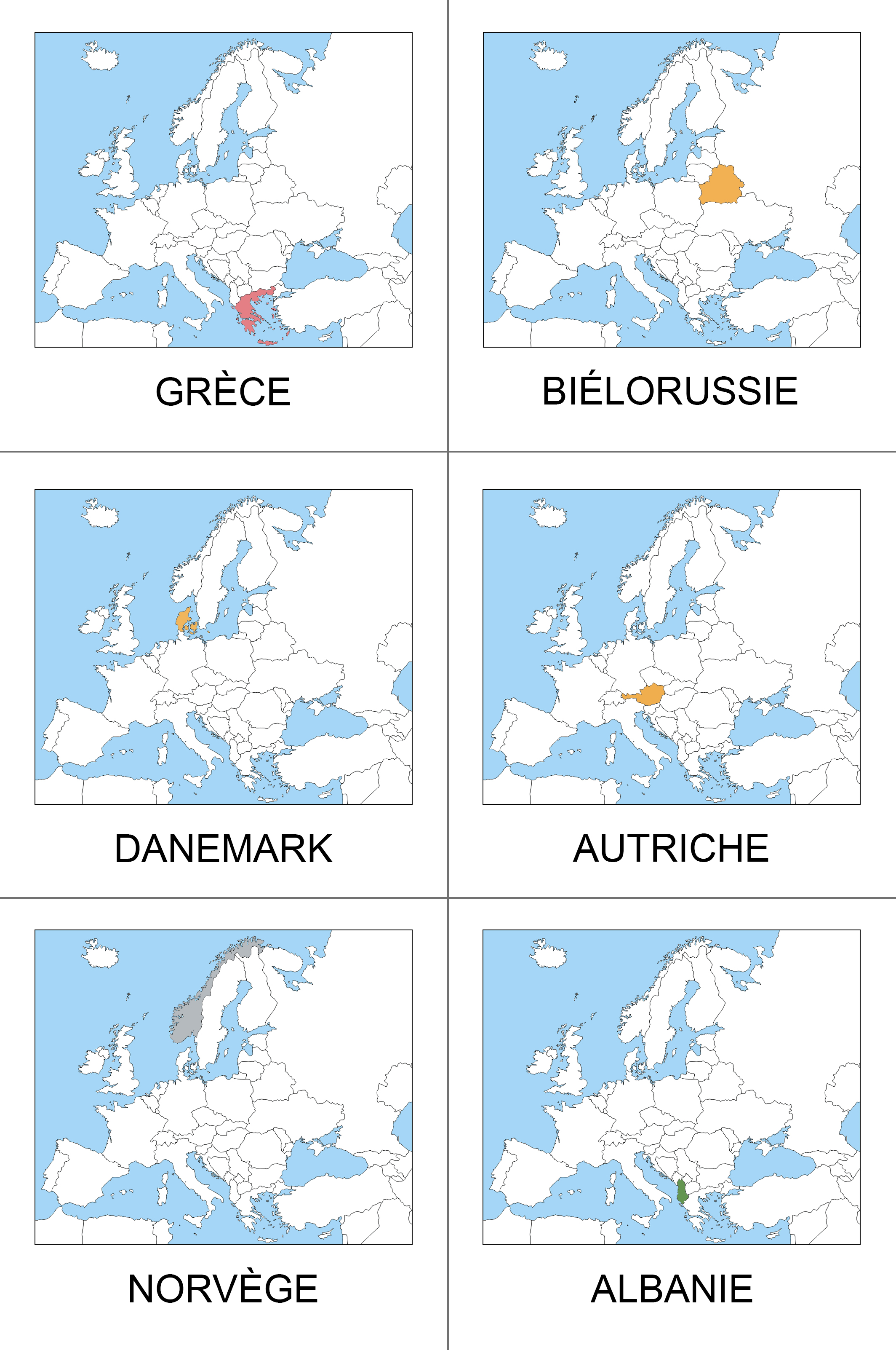 carte nomenclature Europe ief