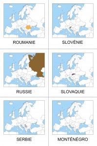 cartes montessori nomenclature Europe