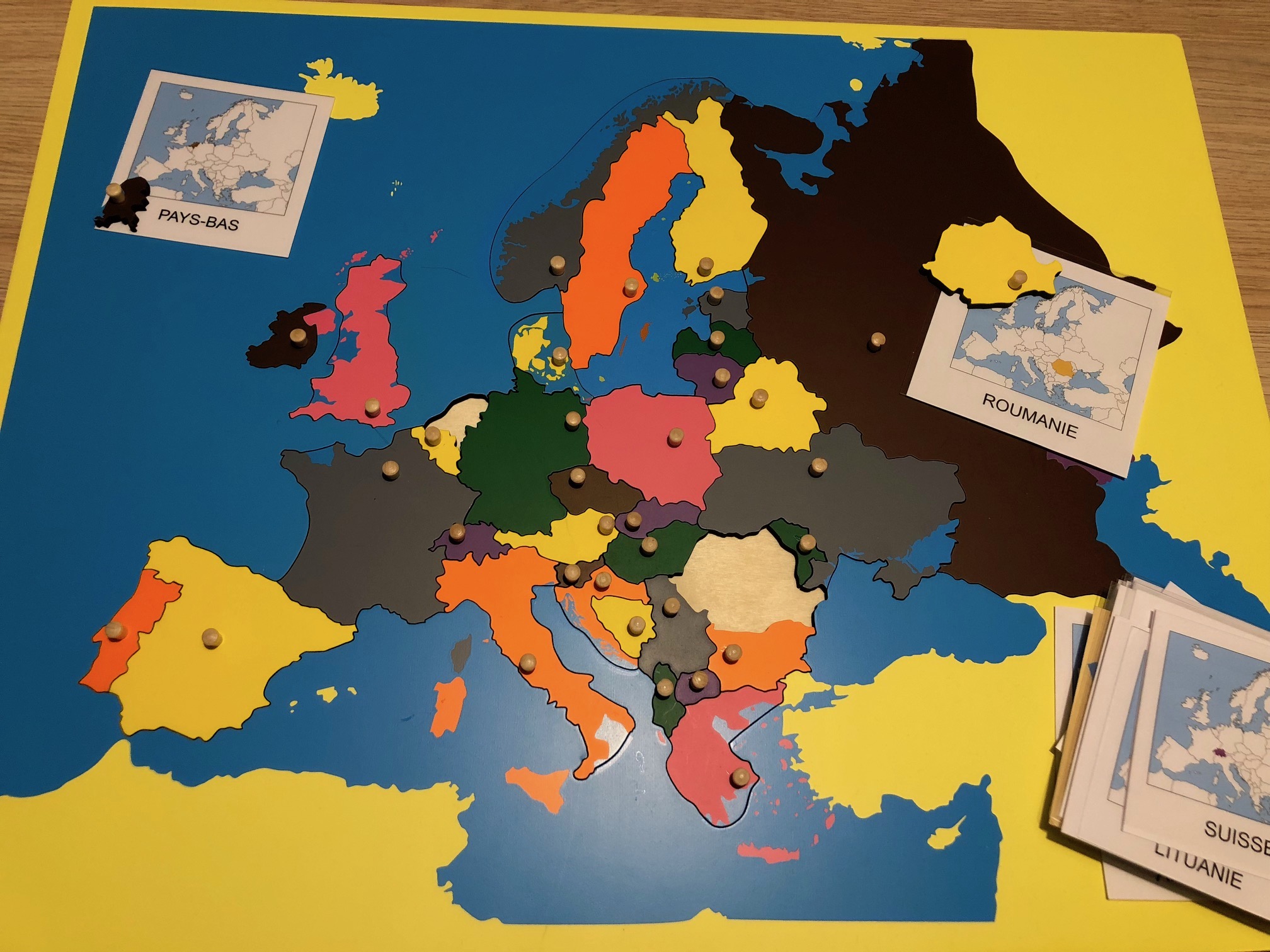 Europe carte puzzle Montessori