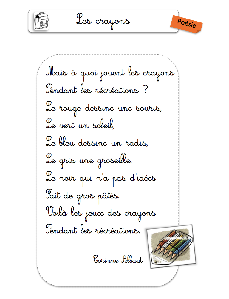 Poesie Du Mois De Septembre Les Activites De Maman