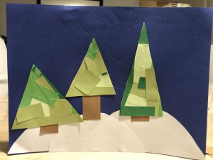 tableau sur la montagne