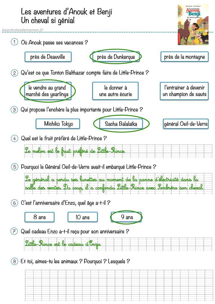 correction rallye lecture un cheval si génial