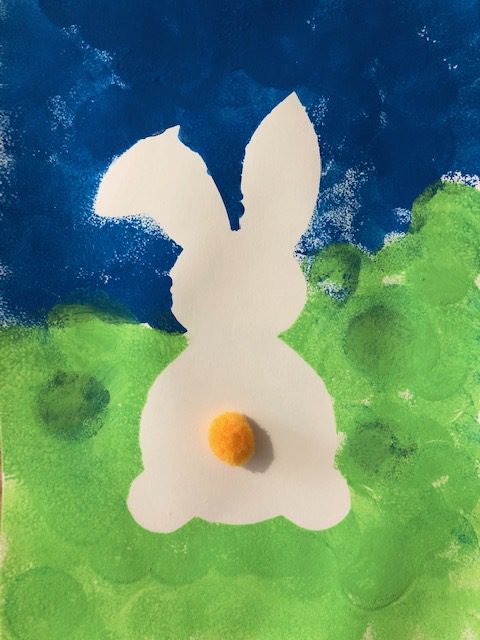 activités pour paques peinture ief lapin maternelle 