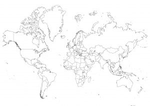 carte du monde exploration