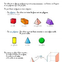 fiche leçon sur les solides