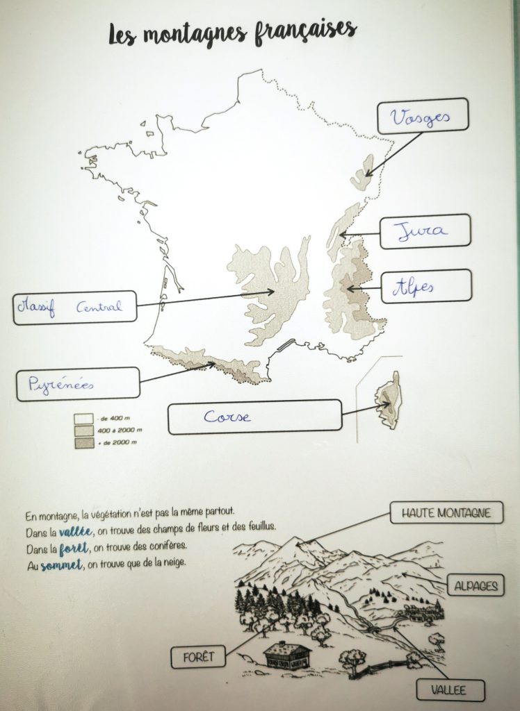 géographie cours montagnes france