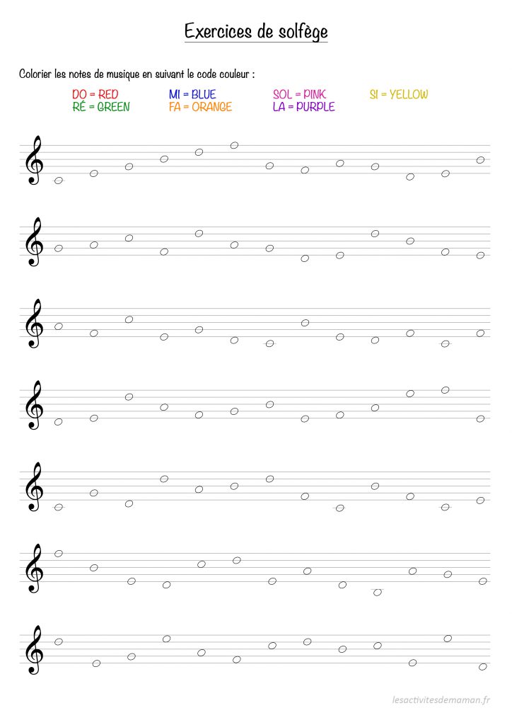 solfège exercice maison